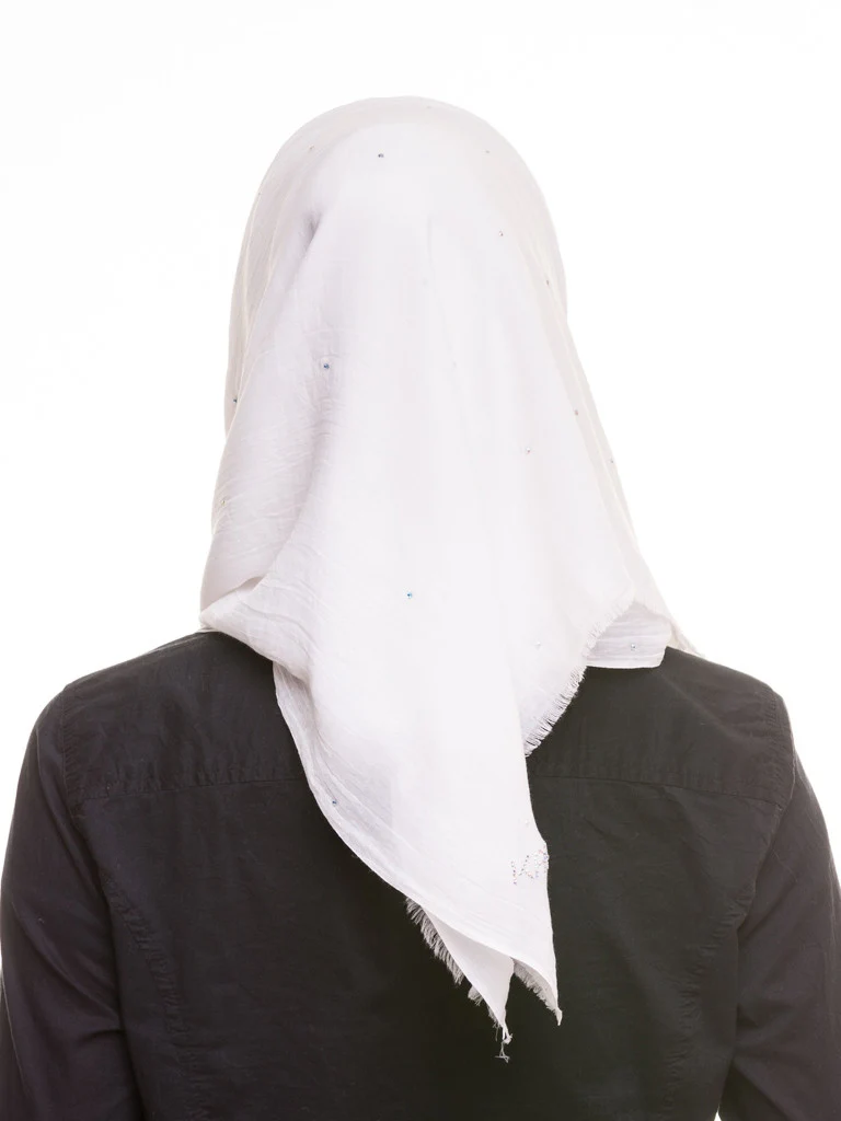 Voile Cotton Diamante Hijab - Image 12