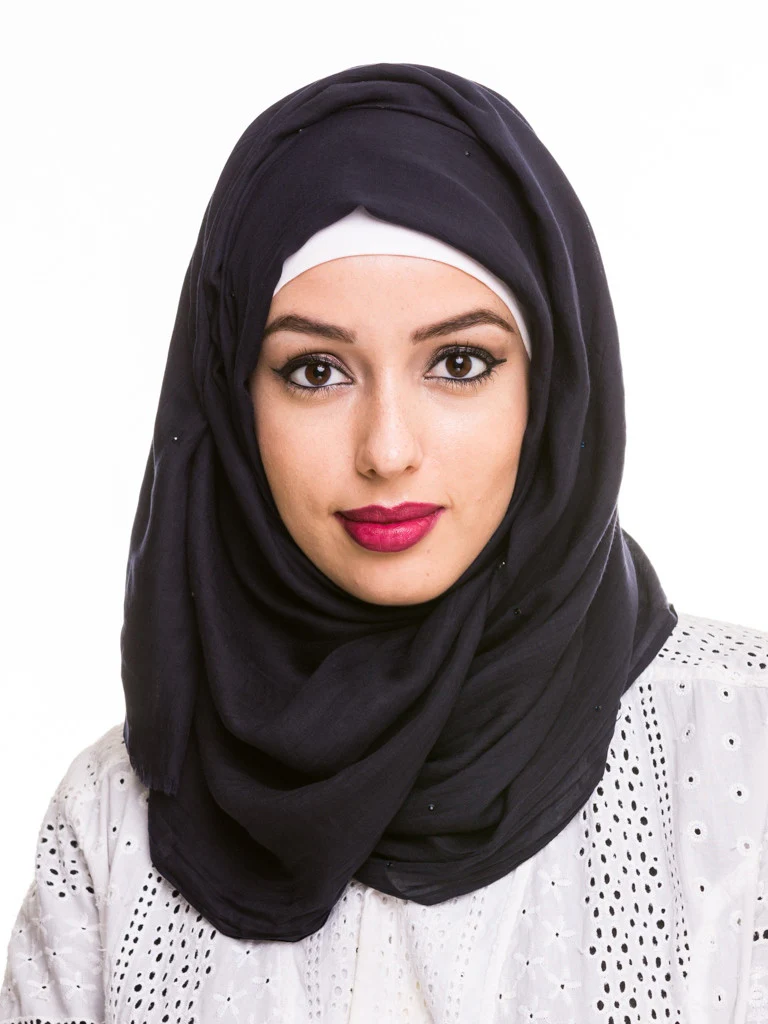Voile Cotton Diamante Hijab - Image 19