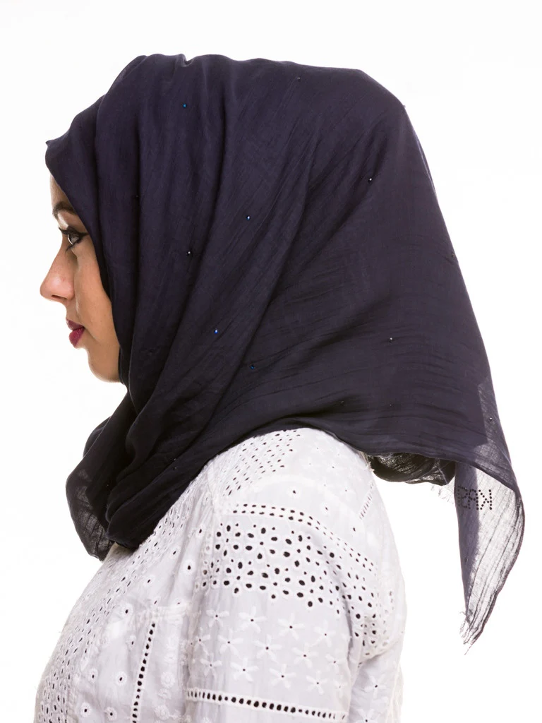 Voile Cotton Diamante Hijab - Image 20