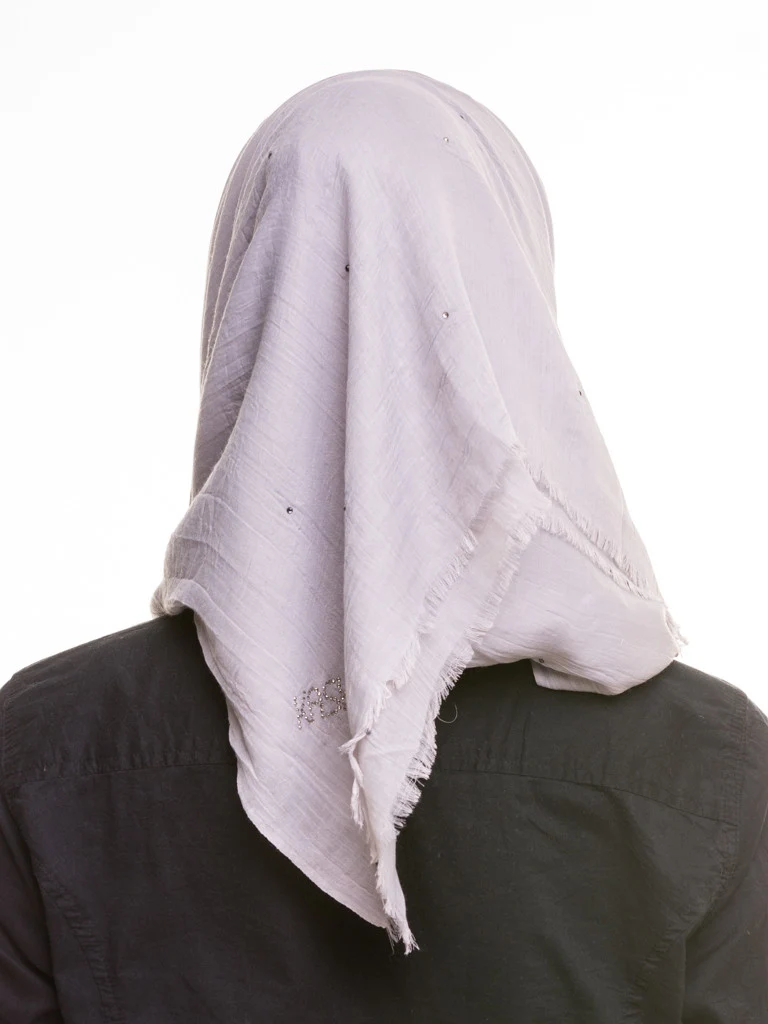 Voile Cotton Diamante Hijab - Image 9