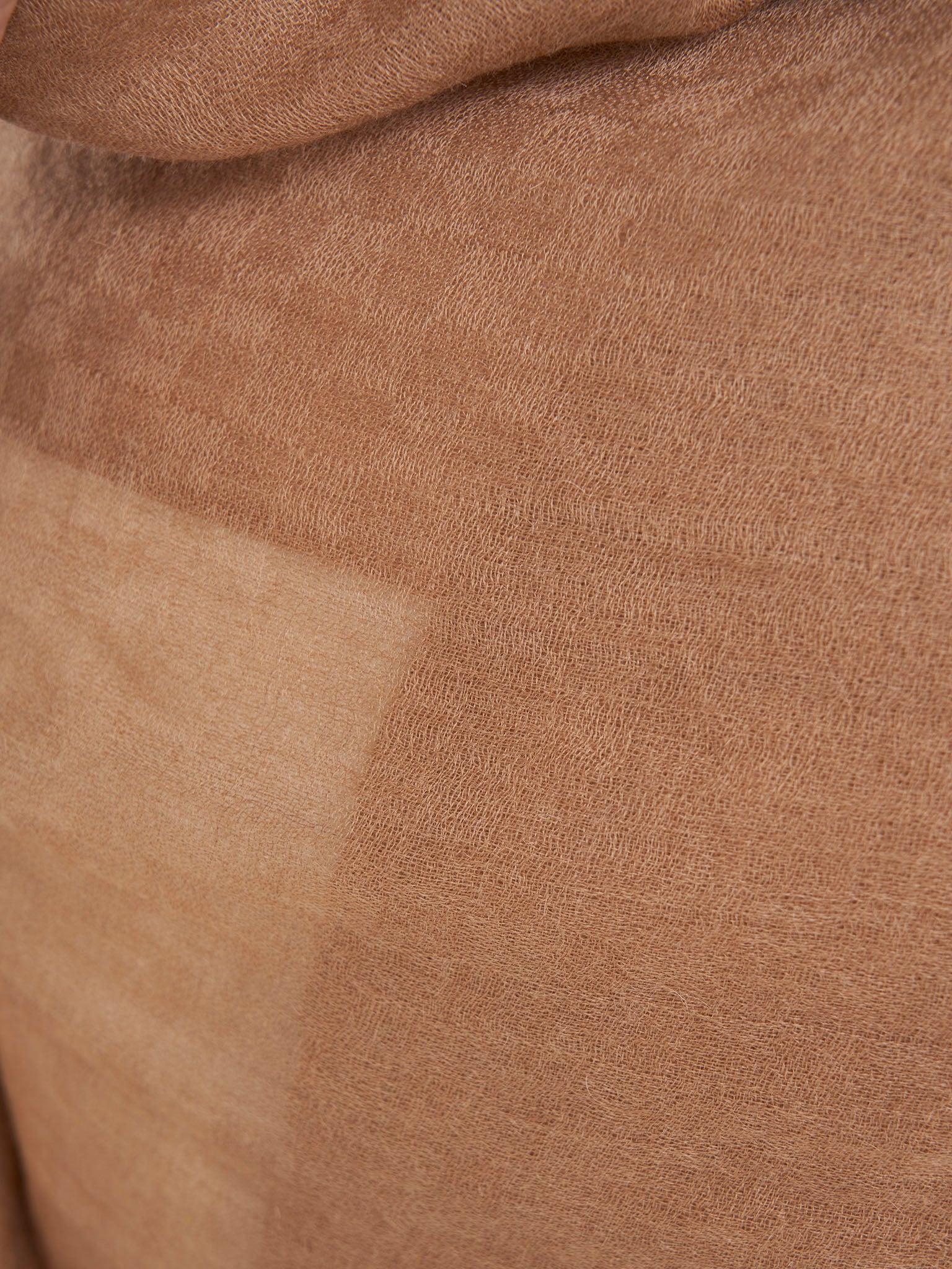 Premium Jacquard Checks Camel Wool Shawl (CNCMLWL8) - Image 3
