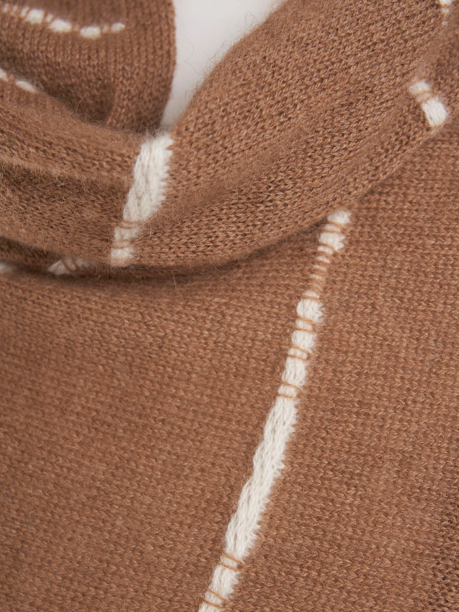 Premium Thick Camel Wool Shawl(OLS9061) - Image 3