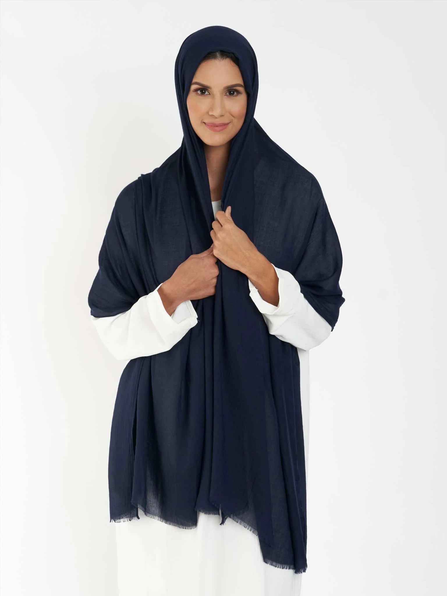 Plain Cotton Viscose Hijab (KGD171L) - Image 19