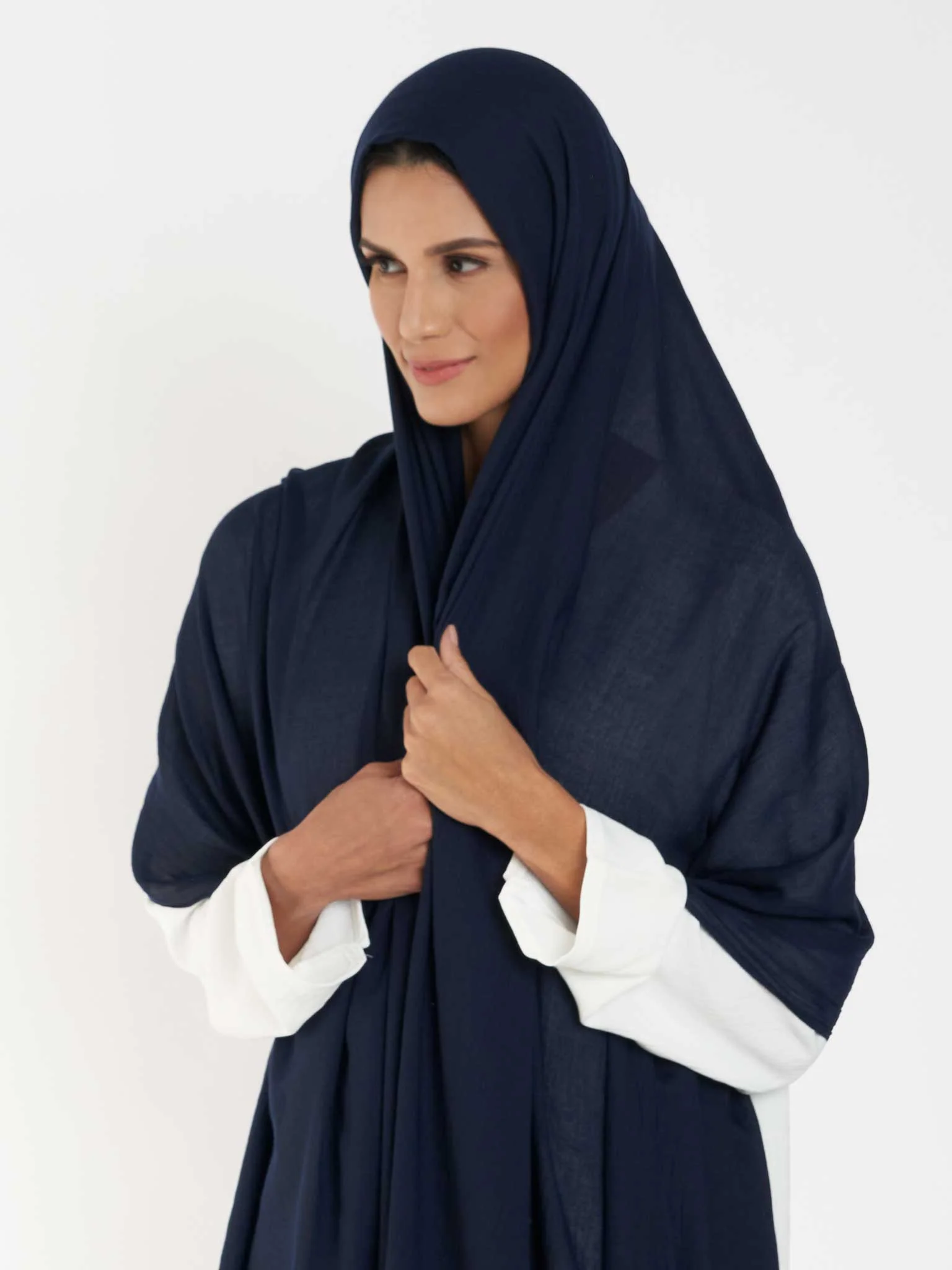 Plain Cotton Viscose Hijab (KGD171L) - Image 20