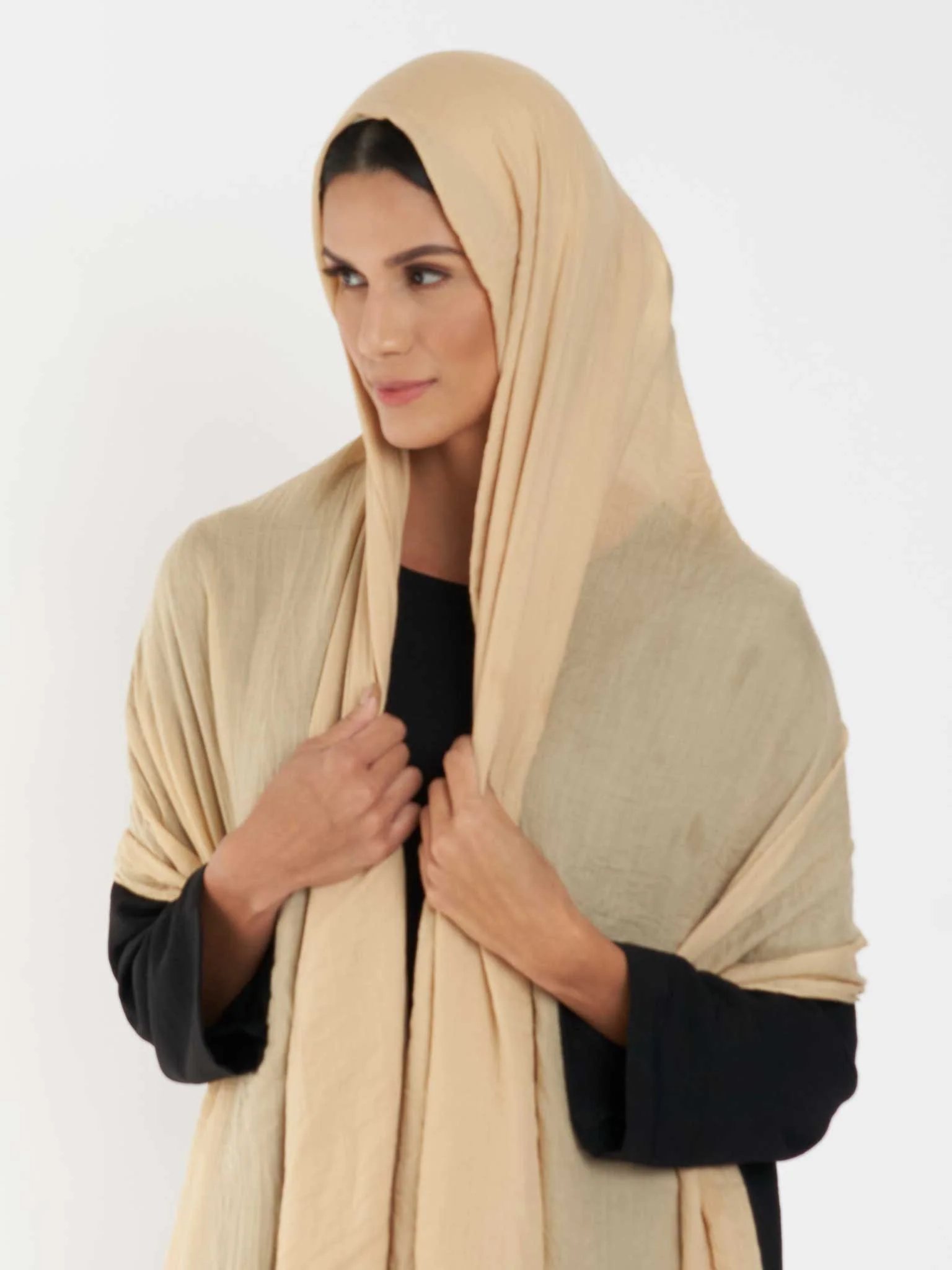 Plain Cotton Viscose Hijab (KGD171L) - Image 32