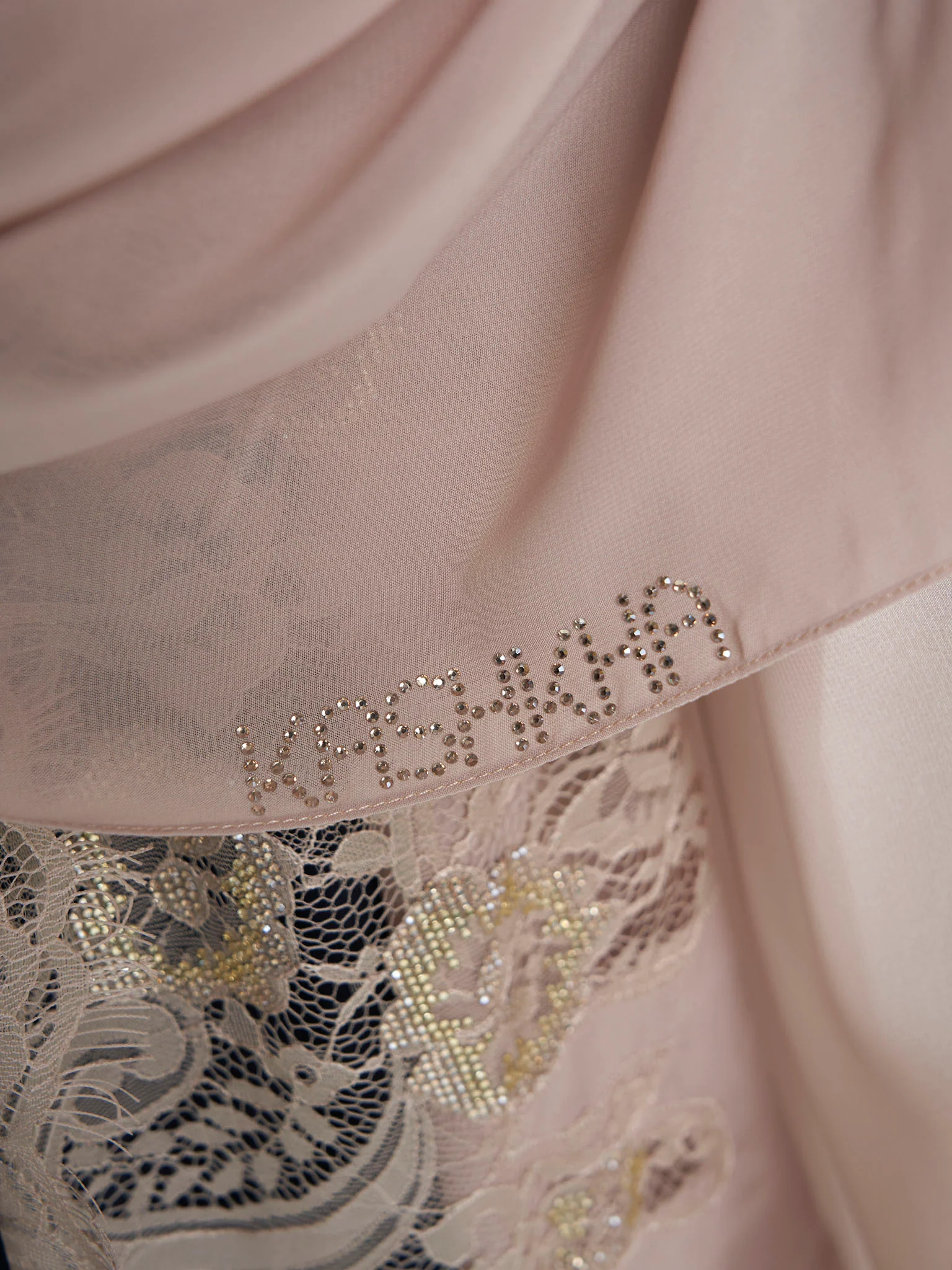 Stone Work Wool Chiffon Hijab (KP18216L) - Image 38