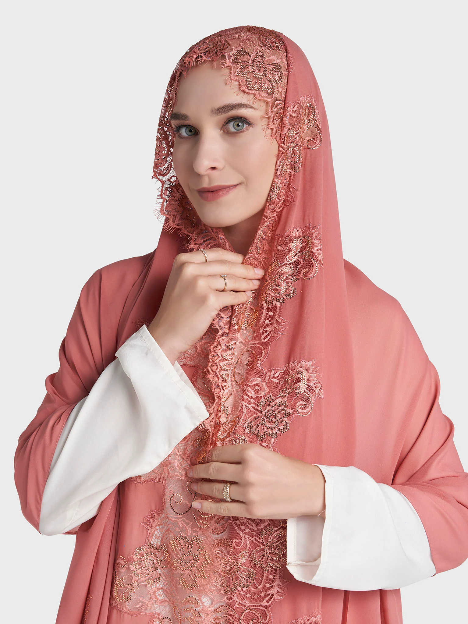 Dantel Wool Chiffon Hijab (KP18217L) - Image 12