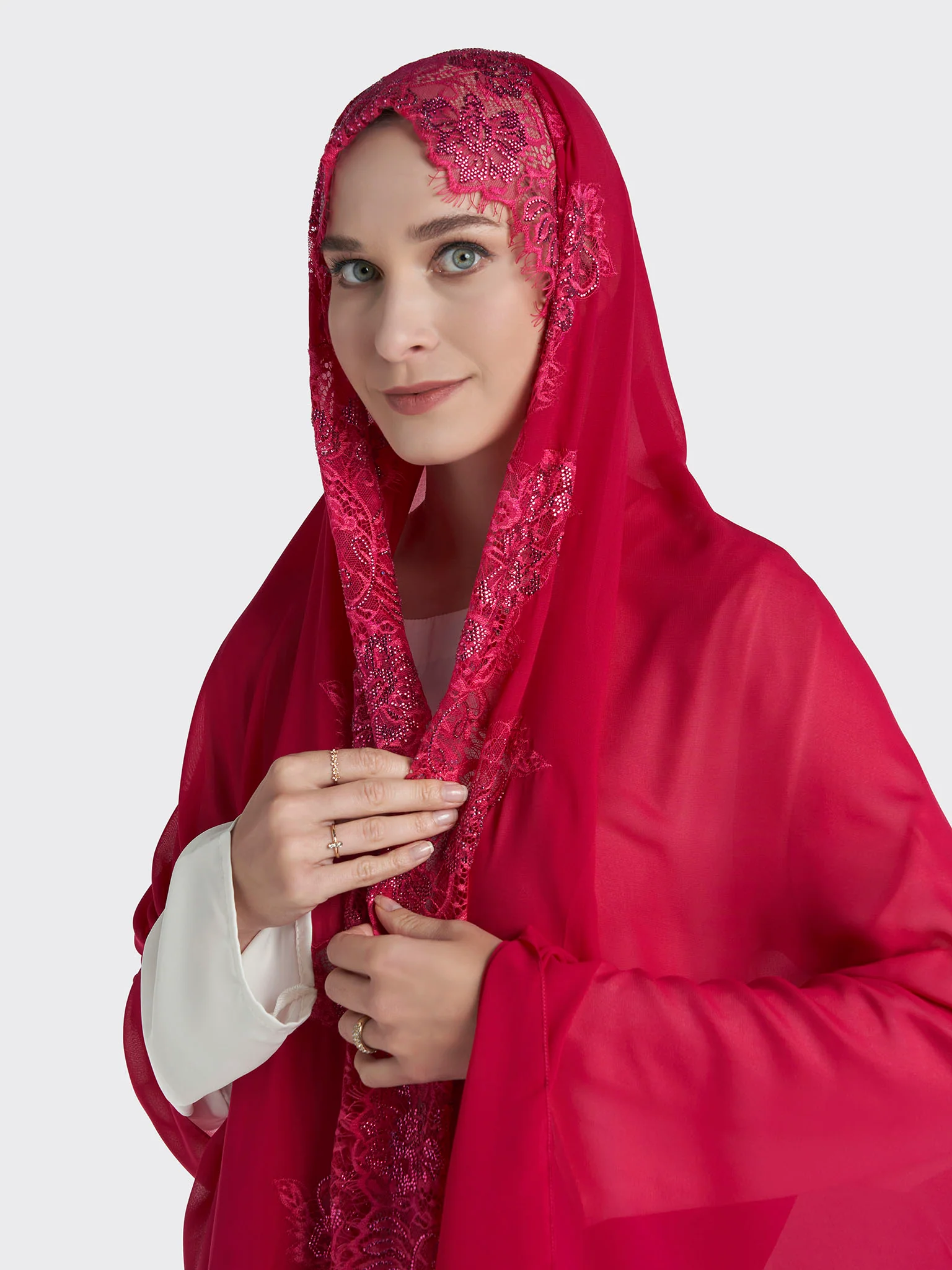 Dantel Wool Chiffon Hijab (KP18217L) - Image 15