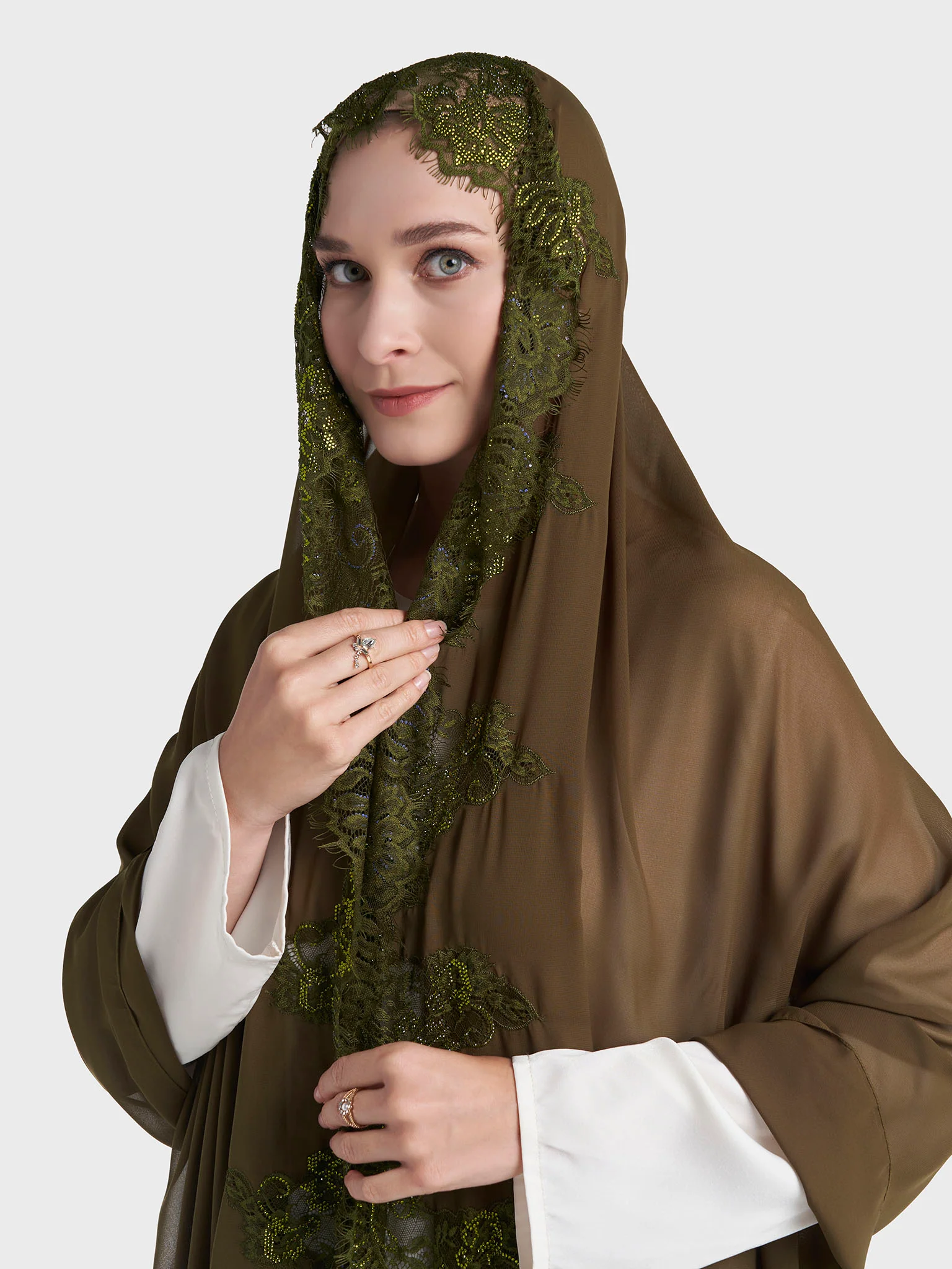 Dantel Wool Chiffon Hijab (KP18217L) - Image 19