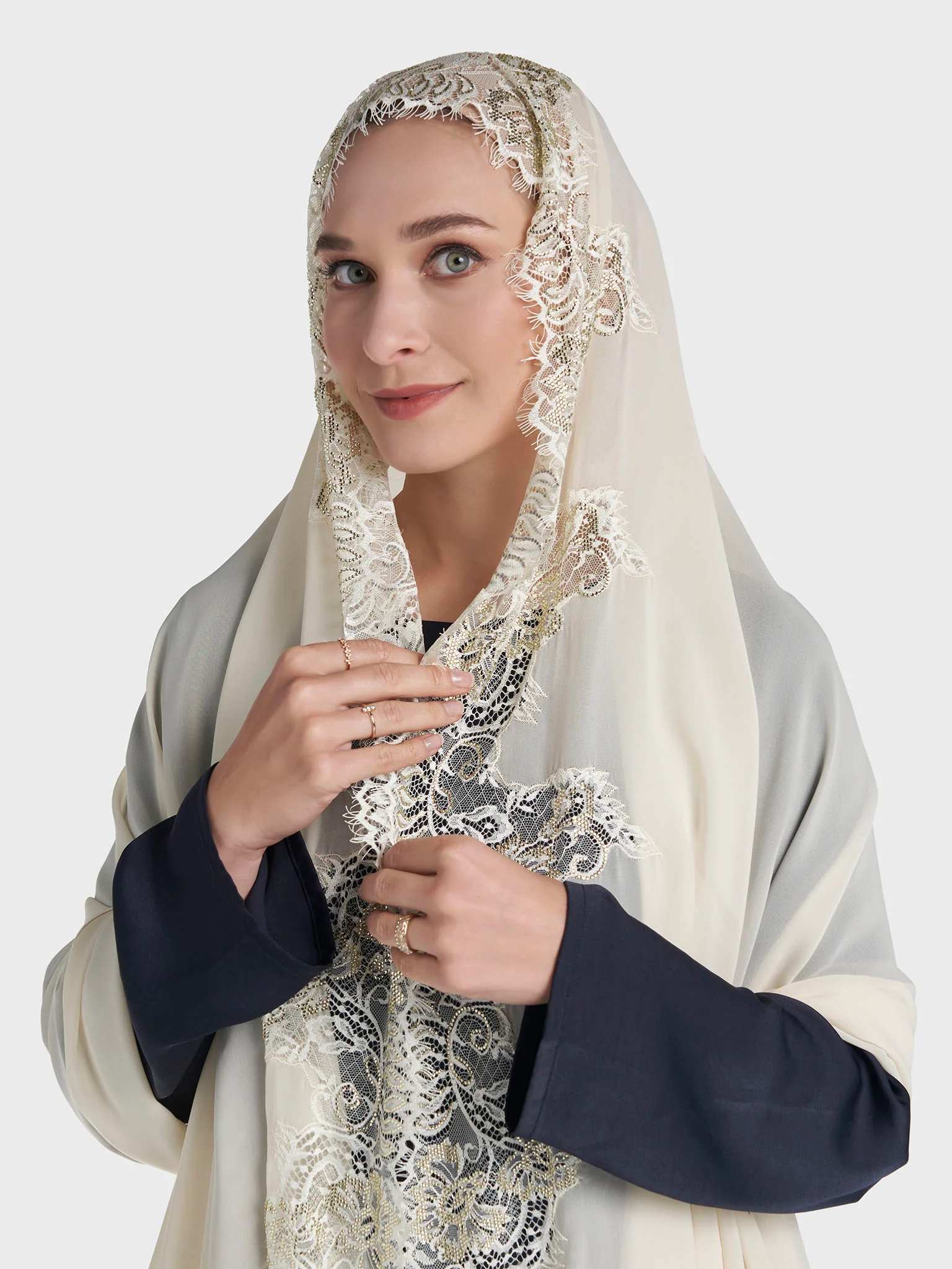 Dantel Wool Chiffon Hijab (KP18217L) - Image 25