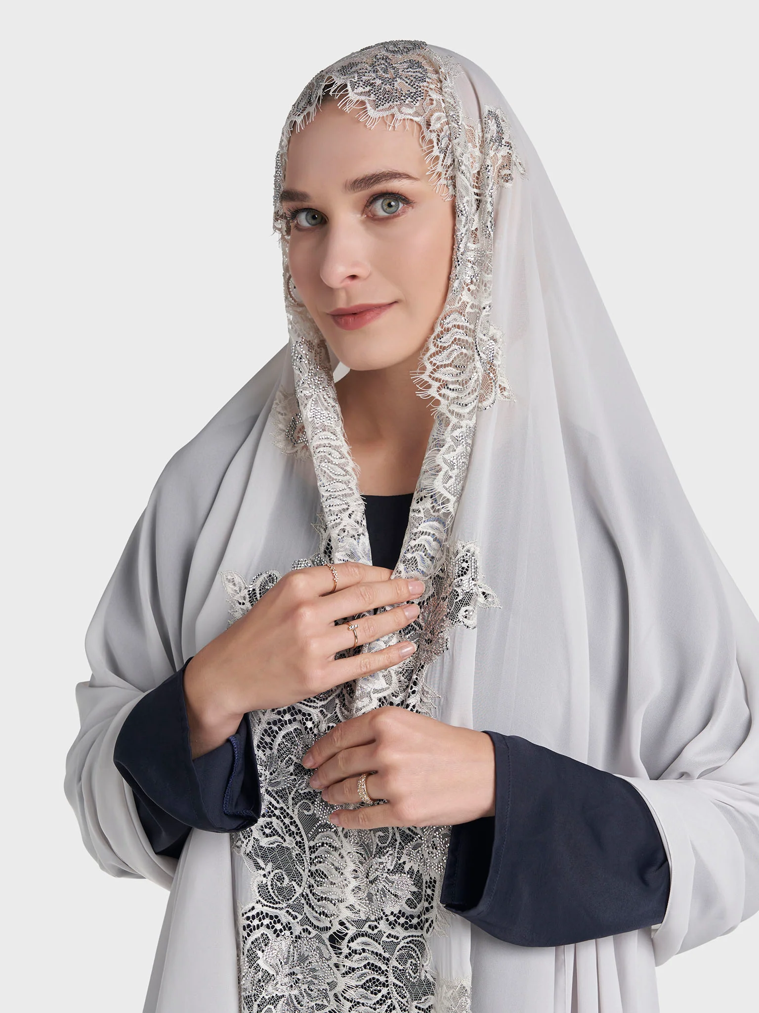 Dantel Wool Chiffon Hijab (KP18217L) - Image 28