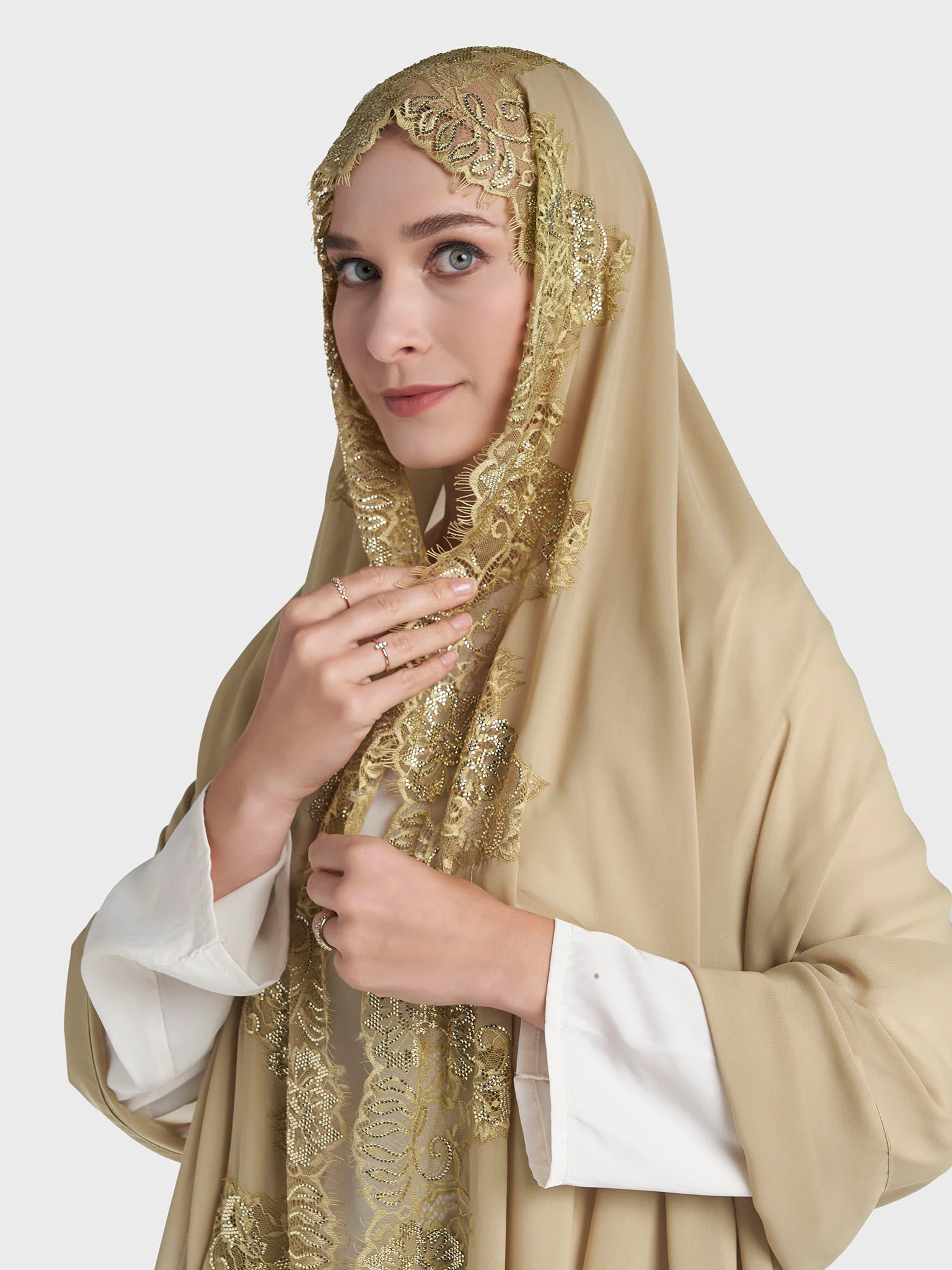 Dantel Wool Chiffon Hijab (KP18217L) - Image 29