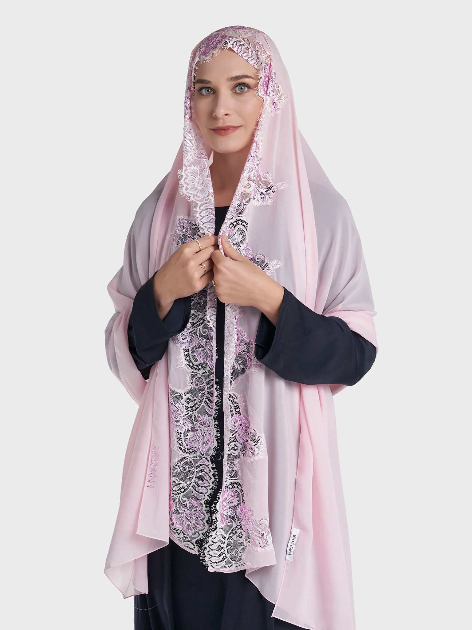 Dantel Wool Chiffon Hijab (KP18217L) - Image 30