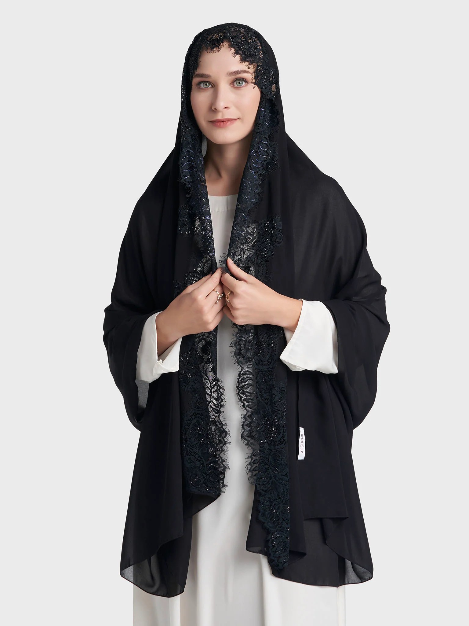 Dantel Wool Chiffon Hijab (KP18217L) - Image 34