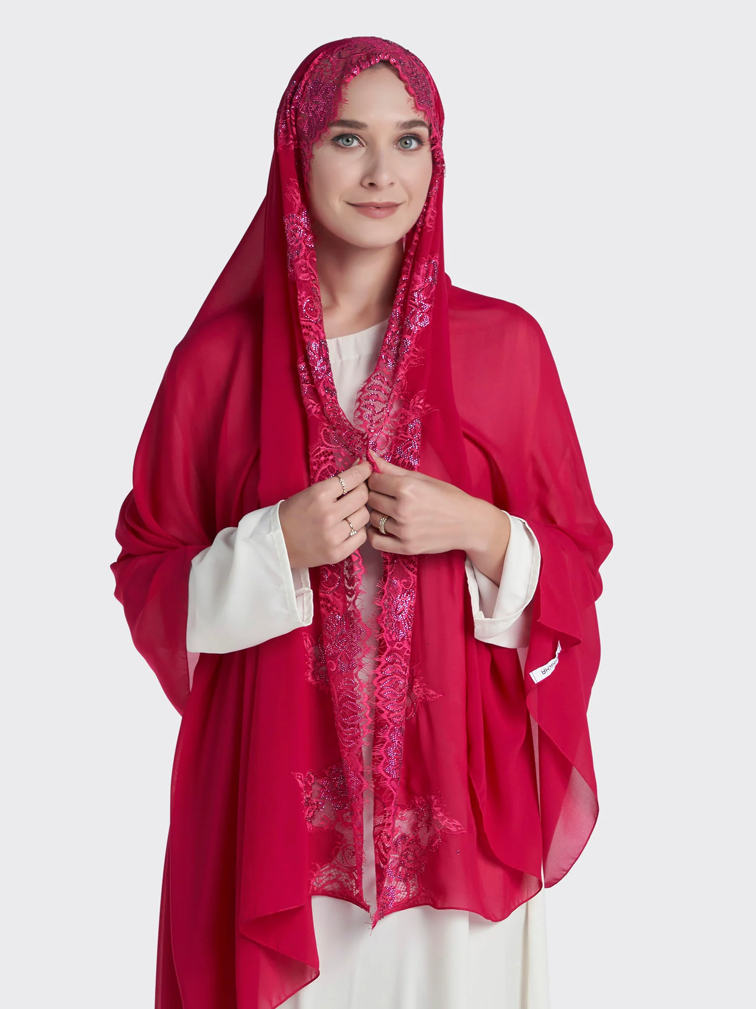 Dantel Wool Chiffon Hijab (KP18217L) - Image 50