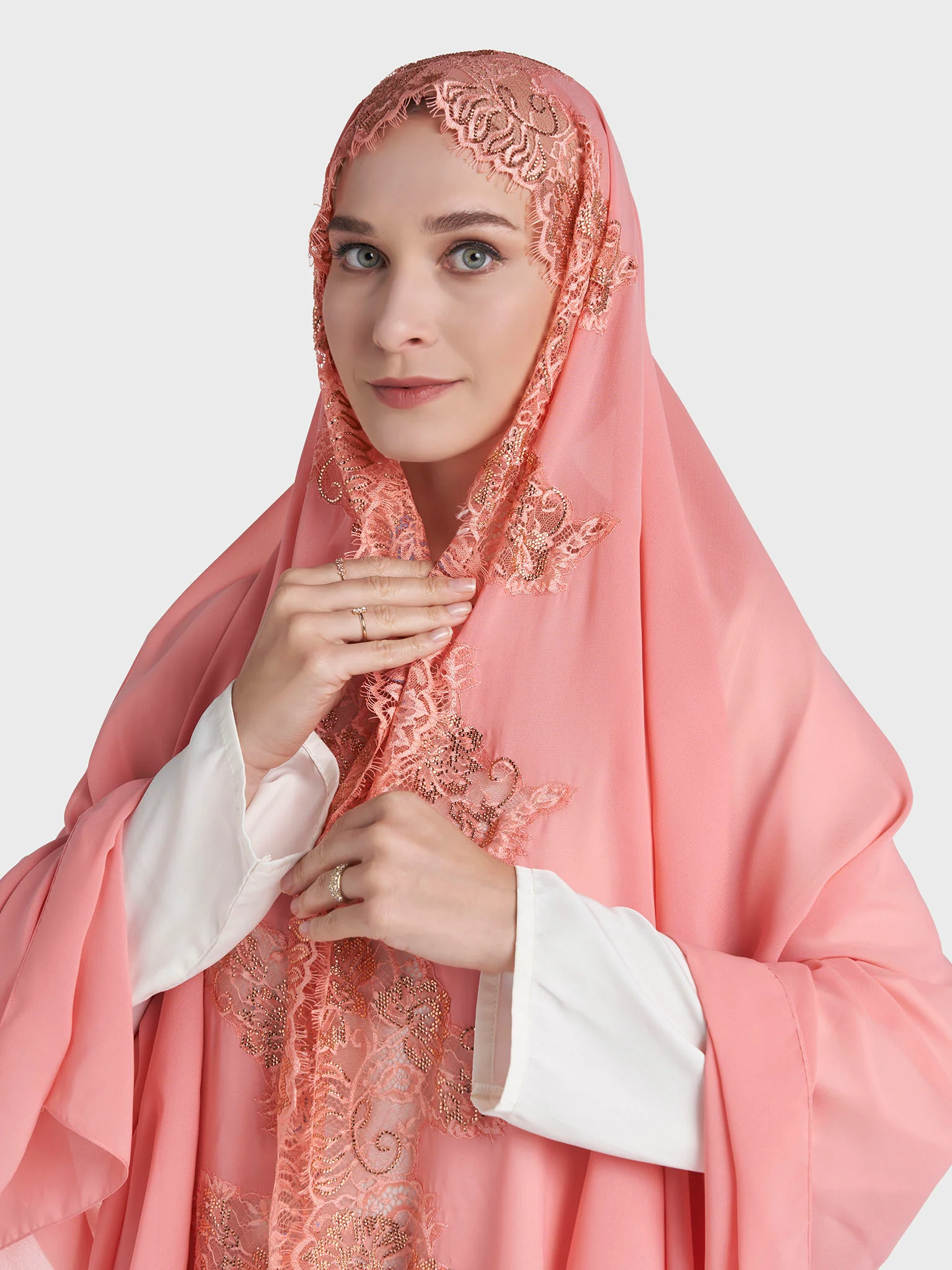 Dantel Wool Chiffon Hijab (KP18217L) - Image 9