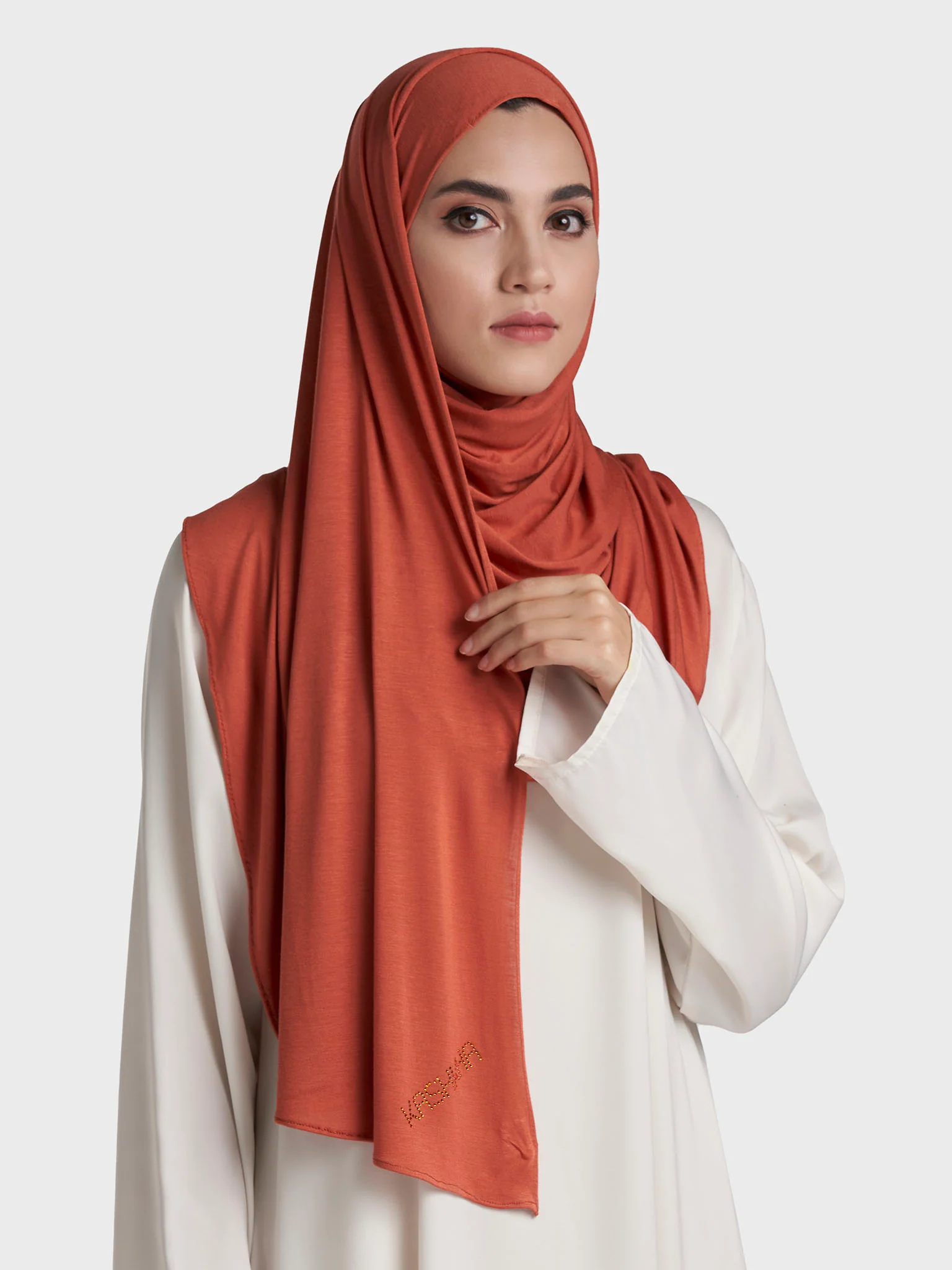 Kashkha Jersey Plain Ready to Wear Hijab (SRKP1335L) - Image 4