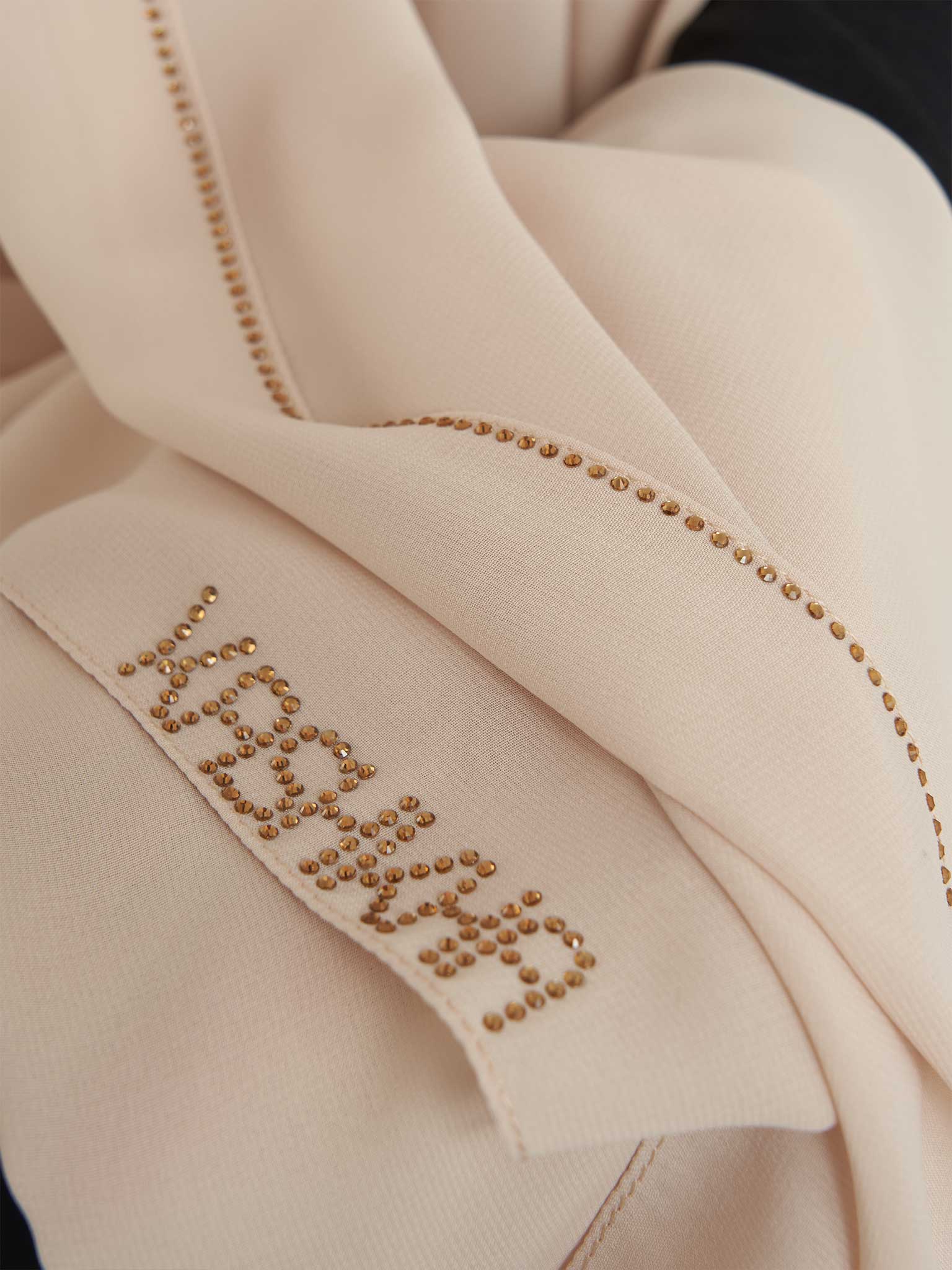 Stone Line Border Chiffon Hijab (KP11351L) - Image 57