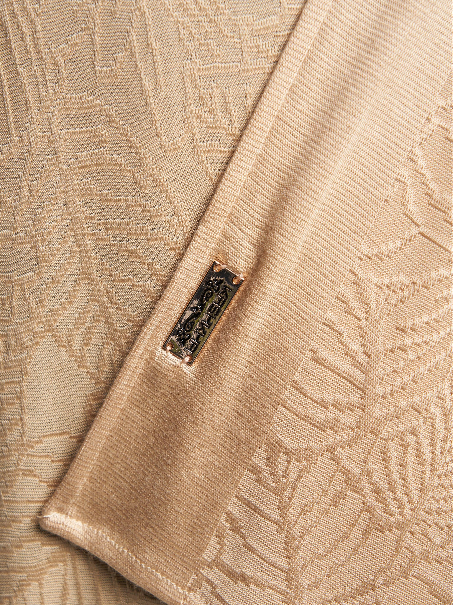 Solid Self Design Leaf Jacquard Print Hijab (KP18208L) - Image 30