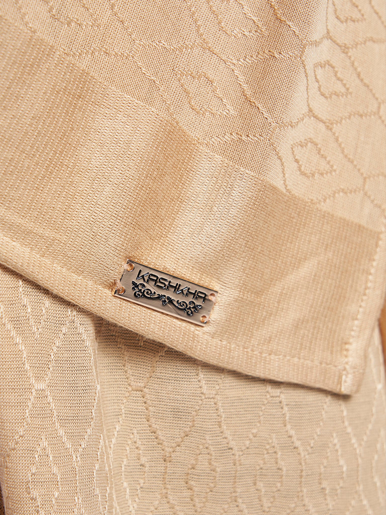 Solid Self Design Geo Pattern Jacquard Print Hijab (KP18209L) - Image 30