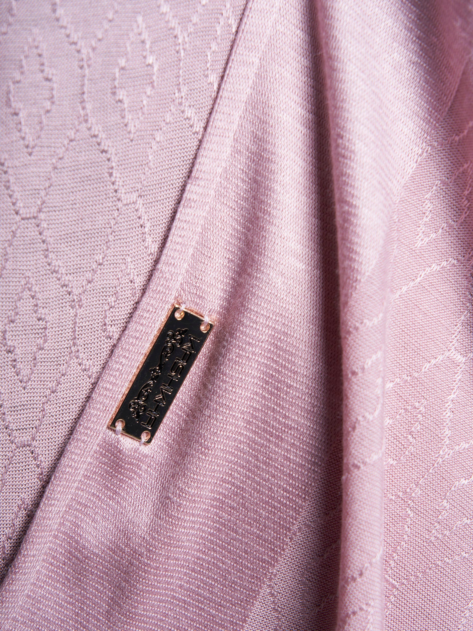 Solid Self Design Geo Pattern Jacquard Print Hijab (KP18209L) - Image 6