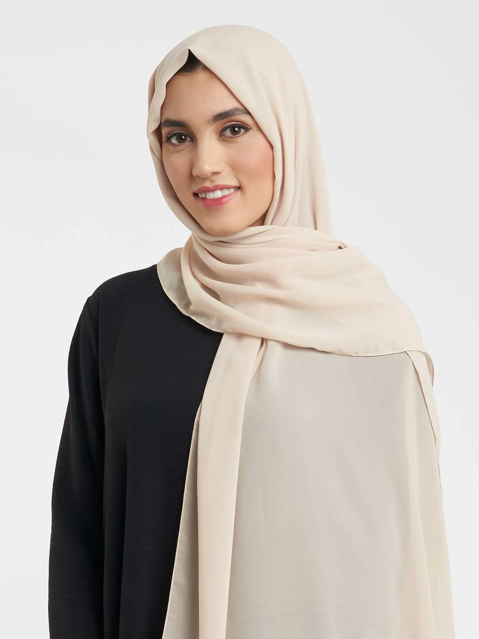 Plain Solid Colour Chiffon Hijab (KP4451L) - Image 46
