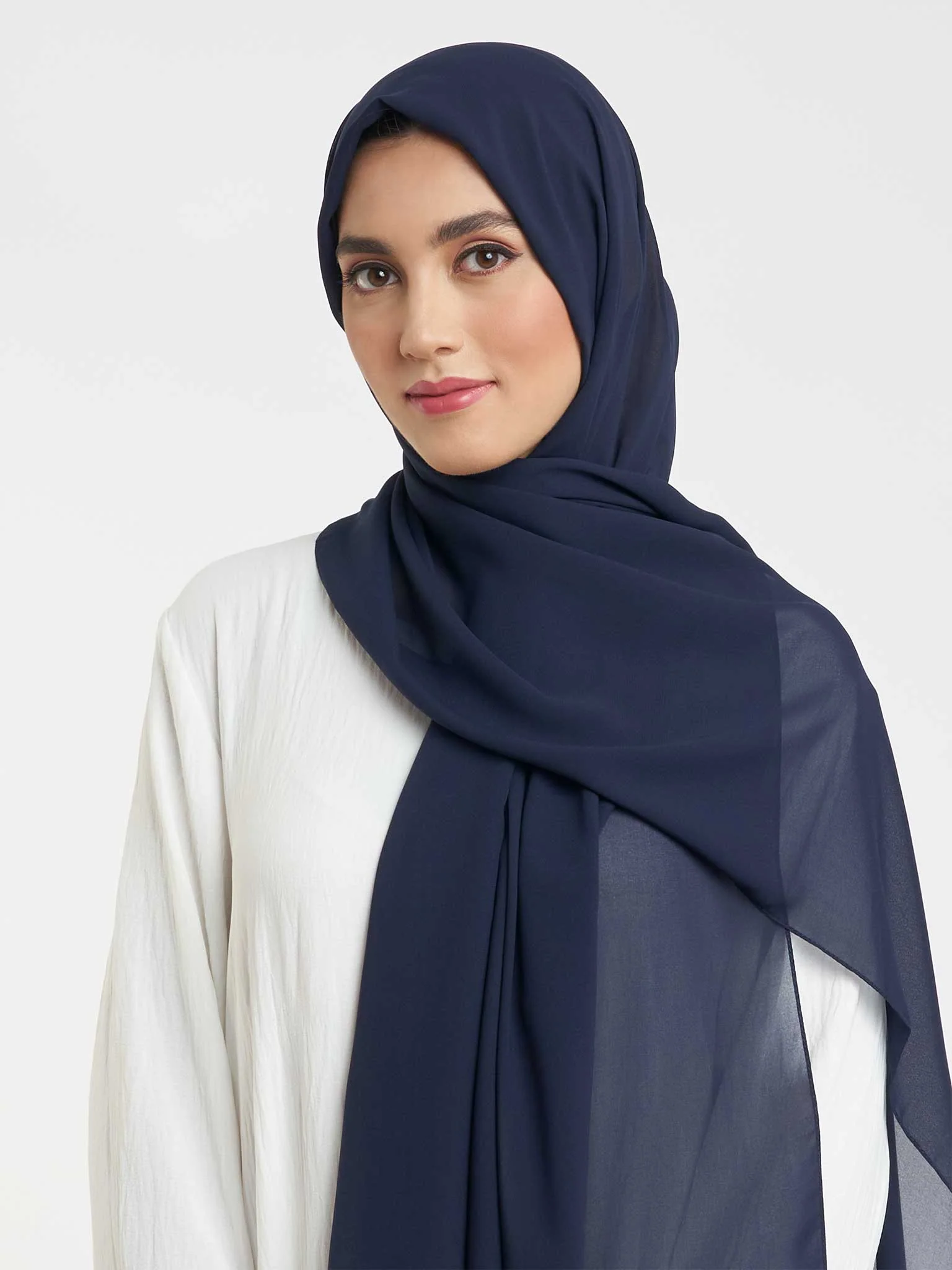 Plain Solid Colour Chiffon Hijab (KP4451L) - Image 53