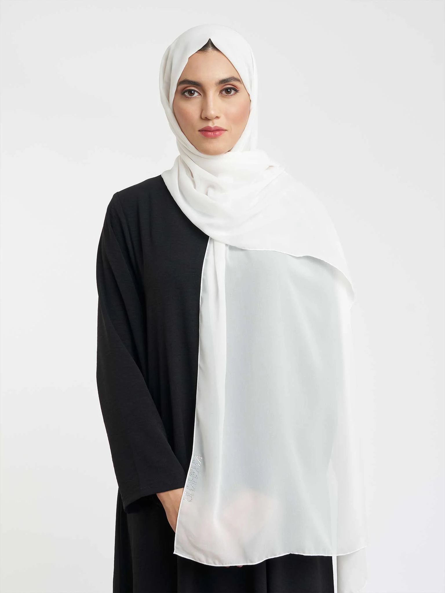 Plain Solid Colour Chiffon Hijab (KP4451L) - Image 55
